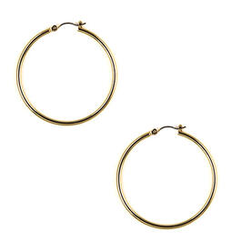Nine West Gold-Tone Hoop Pierced Earrings