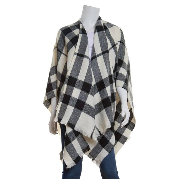 Womens Altare Black/White Window Ruana - image 