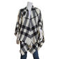 Womens Altare Black/White Window Ruana - image 1