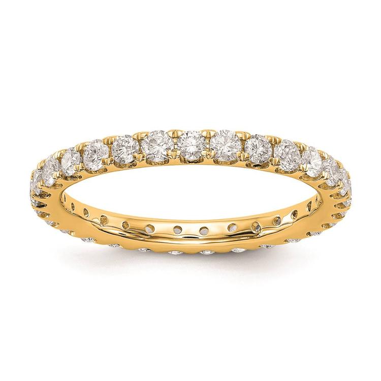 Pure Fire 14kt. Yellow Gold Lab Grown Diamond Eternity Band