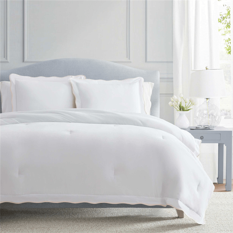 Martha Stewart Simple Scallop Duvet Set