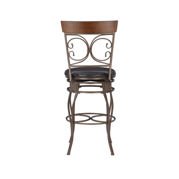 Linon Home Decor Bria Dark Bronze Big & Tall Barstool