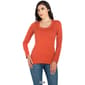 Womens 24/7 Comfort Apparel Solid Long Sleeve Tee - image 7