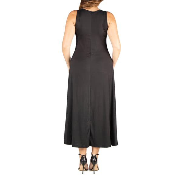 Plus Size 24/7 Comfort Apparel A-Line Tank Maxi Dress