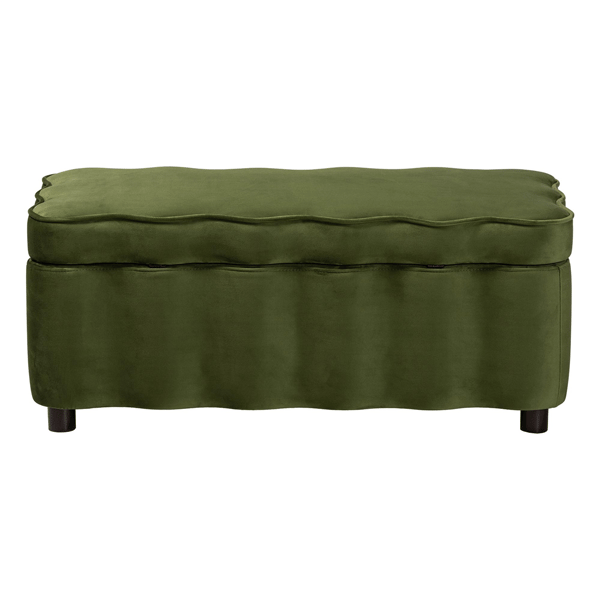 bali & pari Paulina Velvet Storage Bench
