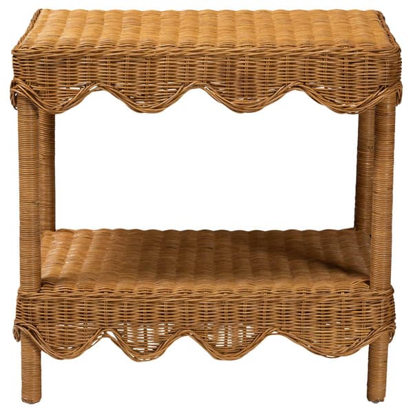 bali & pari Oteria Bohemian Light Honey Rattan Side Table