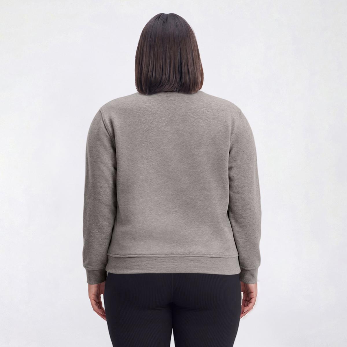 Plus Size Hasting & Smith Long Sleeve Cat Fleece Sweatshirt