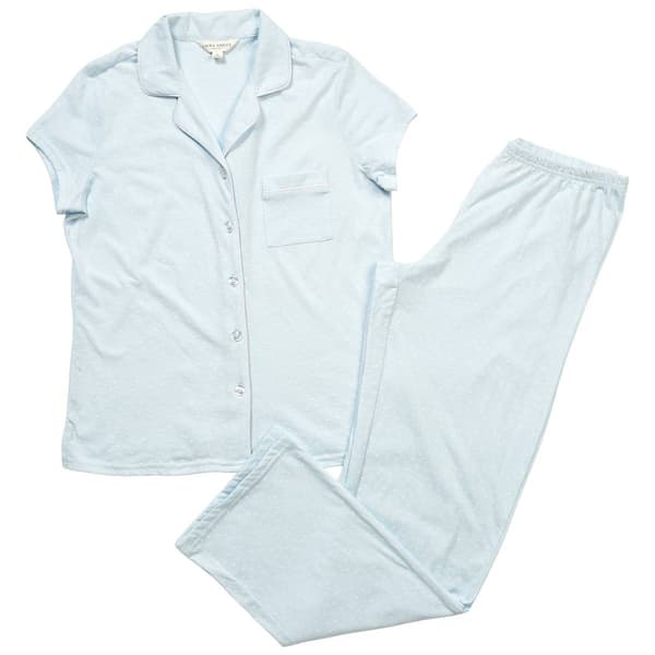 Womens Laura Ashley Short Sleeve Hearts Pajama Set - image 