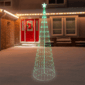 Northlight 9ft. Lighted LED Multi-Function Outdoor Cone Tree - image 1