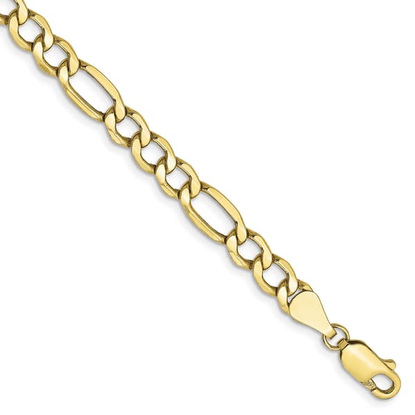 Mens Gold Classics&#8482;10kt. 5.35mm 18in. Semi-Solid Figaro Chain