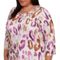 Plus Size Alfred Dunner Urban Legend 3/4 Sleeve Leopard Blouse - image 5