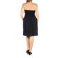 Plus Size 24/7 Comfort Apparel Strapless Mini Empire Waist Dress - image 3