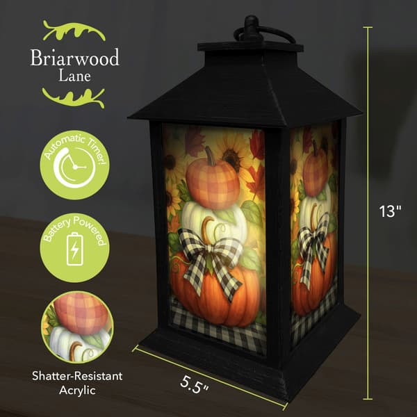 Briarwood Lane Decorative Harvest Pumpkin Stack Lantern