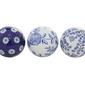 9th & Pike&#174; Vintage Style Blue Ceramic Decorative Balls-Set of 6 - image 3
