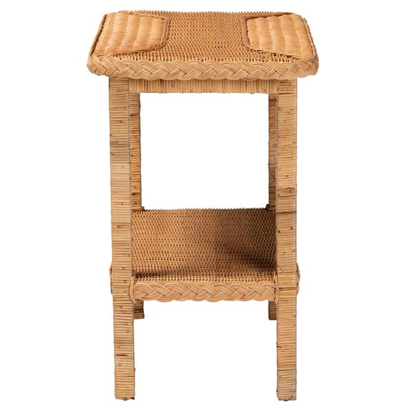 bali & pari Minahasa Bohemian Light Honey Braided Side Table