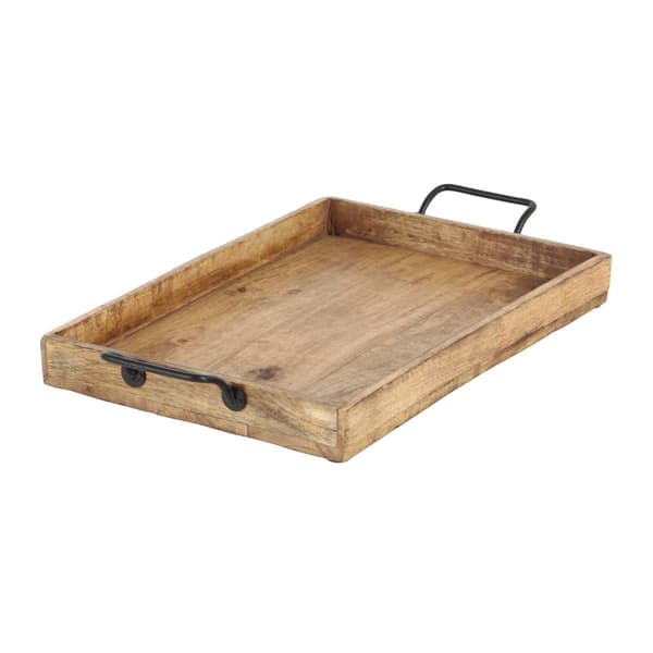 9th & Pike&#174; Small Natural Wooden Trays - Set of 3