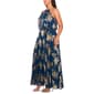 Plus Size MSK Sleeveless Halter Neck Pleated Foil Maxi Dress - image 3