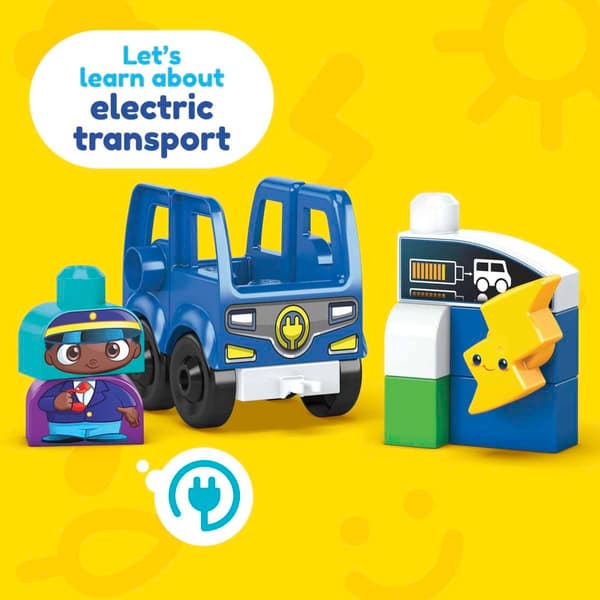MEGA BLOKS Green Town Charge & Go Bus