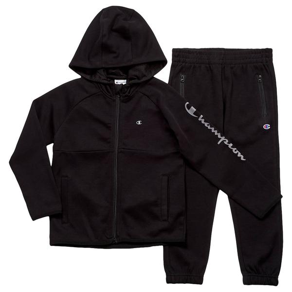 Boys (4-7) Champion(R) Zip-Up Double Knit Hoodie Set - image 