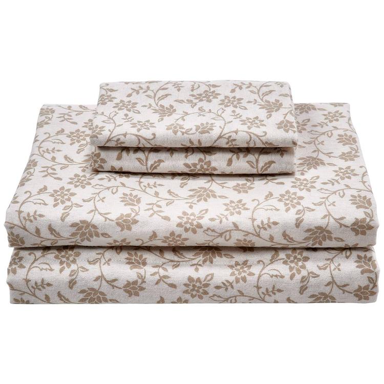 Ashley Cooper(tm) Tonal Floral Vine Flannel Sheet Set