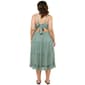 Juniors Plus No Comment Crochet Open Back Midi Dress - image 3