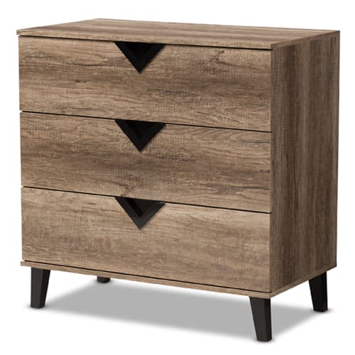 Baxton Studio Wales 3 Drawer Chest