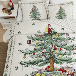 Spode® Christmas Tree 3pc. Reversible Quilt Set