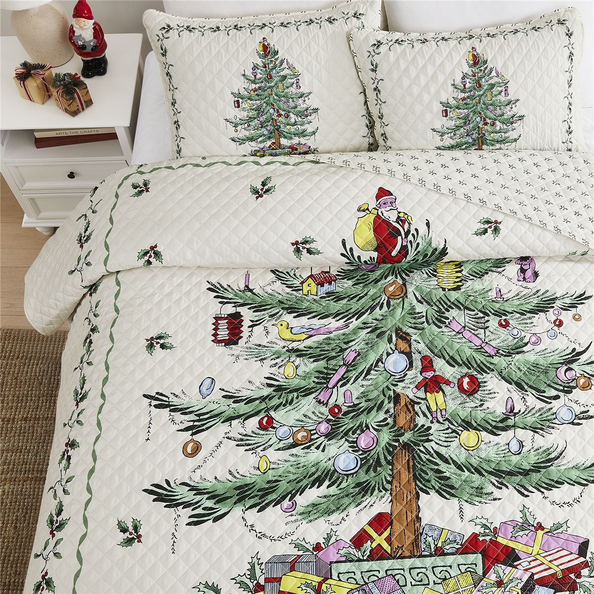 Spode® Christmas Tree 3pc. Reversible Quilt Set