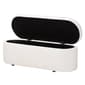 Baxton Studio Lavina Modern Teddy-Bear Fabric Storage Bench - image 2