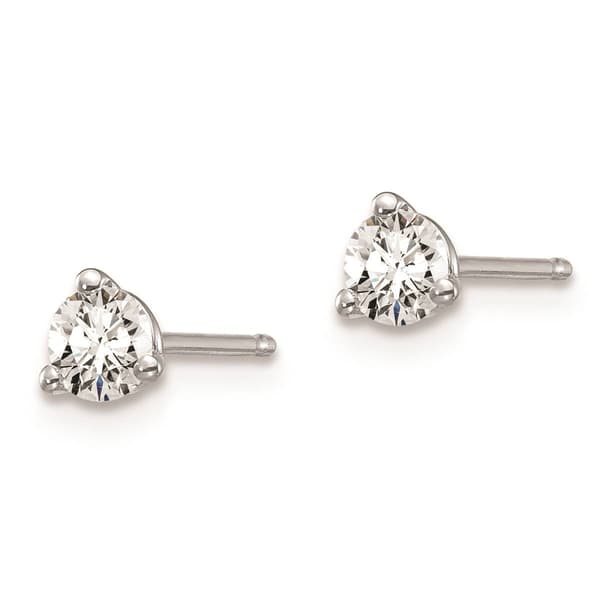 Pure Fire 14kt. White Gold Certified 1/3ctw. Lab Diamond Earrings