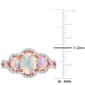 Gemstones Classics™ 10kt. Rose Gold Ethiopian Blue Opal Ring - image 5
