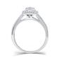 Loveblooms&#8482; 3/8cttw. Diamond & Blue Sapphire Cushion Bridal Set - image 4
