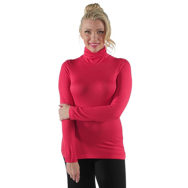 Plus Size 24/7 Comfort Apparel Classic Long Sleeve Turtleneck - image 