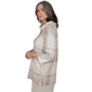 Petite Alfred Dunner Sunset Ridge Shimmer Plaid Sweater - image 4