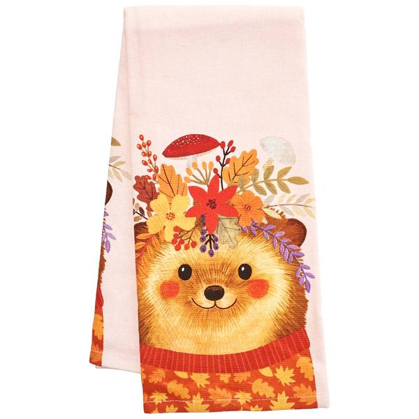 Kay Dee Designs Flowers Everywhere Hedgehog Kitchen Towel - image 