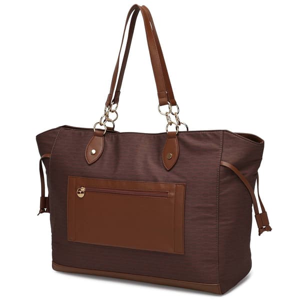 ELLE Eleganza Monogram Weekender Tote Bag