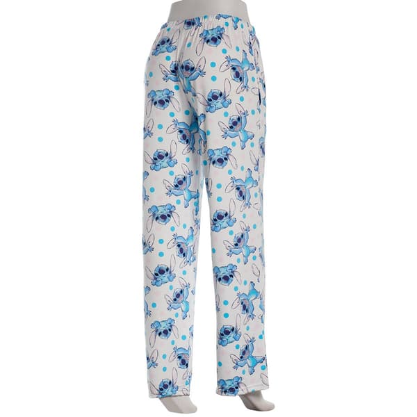 Juniors Disney Stitch Polka Dot Pajama Pants with Pockets