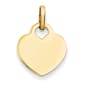 Gold Classics&#40;tm&#41; 14kt. Gold Polished Disc Heart Charm - image 1