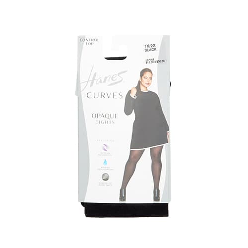 Plus Size Hanes® Curves Opaque Tights