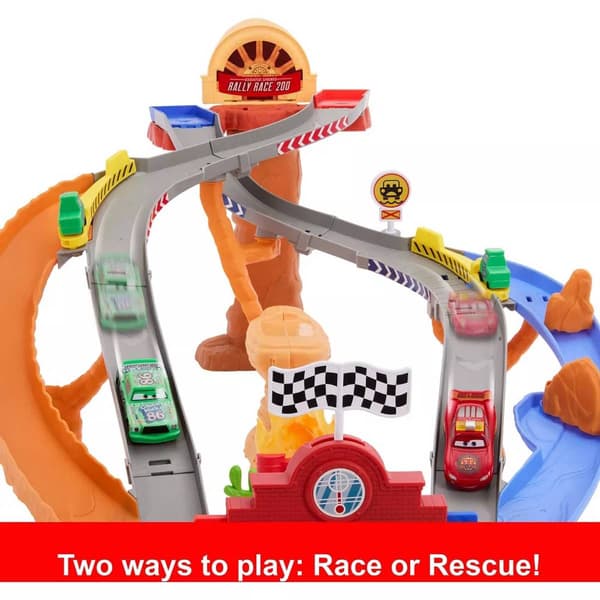 Mattel Disney Pixar Cars Race & Rescue Playset
