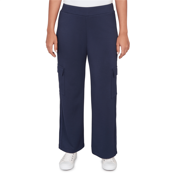 Petite Ruby Rd. Jetsetter Luxe Knit Cargo Ankle Pant