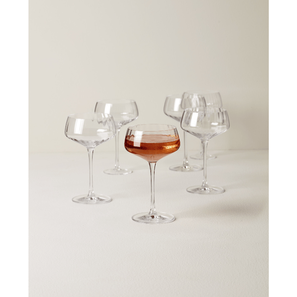 Lenox® Tuscany Classics Angled Optic Coupe Glasses - Set of 6
