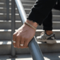 Mens Iron Saints 8.5mm Cuban Link Two-Tone Necklace Bracelet Set - image 6