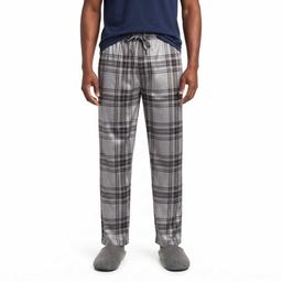 Mens Preswick & Moore(R) Light Grey Silk Fleece Pajama Pants