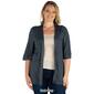 Plus Size 24/7 Comfort Apparel Extended Length Open Cardigan - image 5