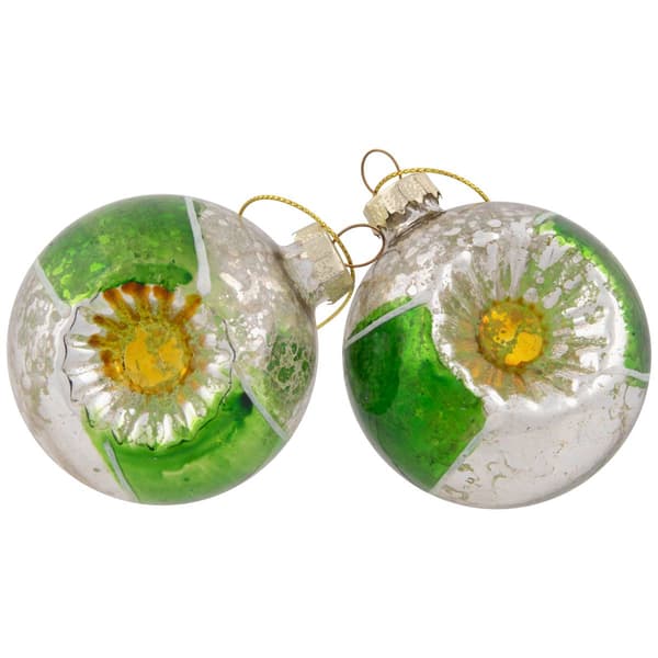 Northlight Seasonal 9ct. Glittered Retro Christmas Ornaments