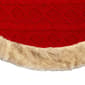 Kurt S. Adler 48in. Red Knit Faux Fur Tree Skirt - image 4