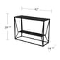 Southern Enterprises Argall Long Glass-Top Console Table - image 4
