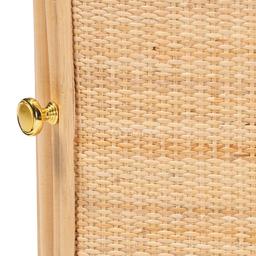 bali & pari Kiara Bohemian Natural Rattan Nightstand