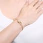 Athra 14kt. Gold over Brass Single Crystal Spear Coil Bracelet - image 3